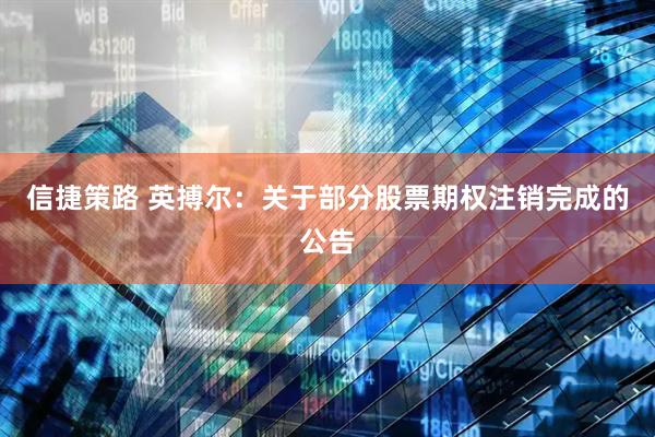 信捷策路 英搏尔：关于部分股票期权注销完成的公告
