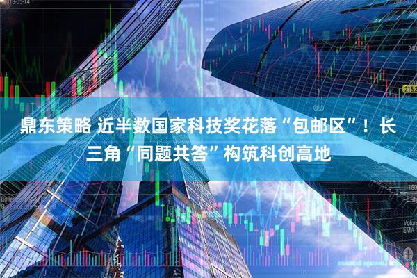 鼎东策略 近半数国家科技奖花落“包邮区”！长三角“同题共答”构筑科创高地
