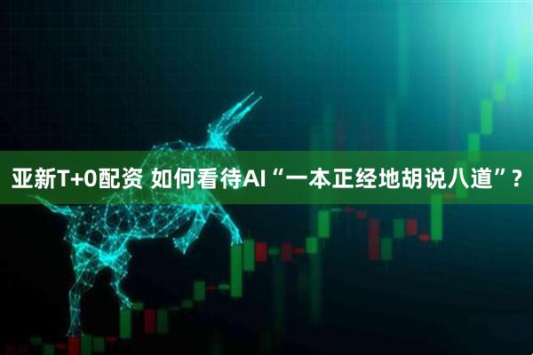 亚新T+0配资 如何看待AI“一本正经地胡说八道”?