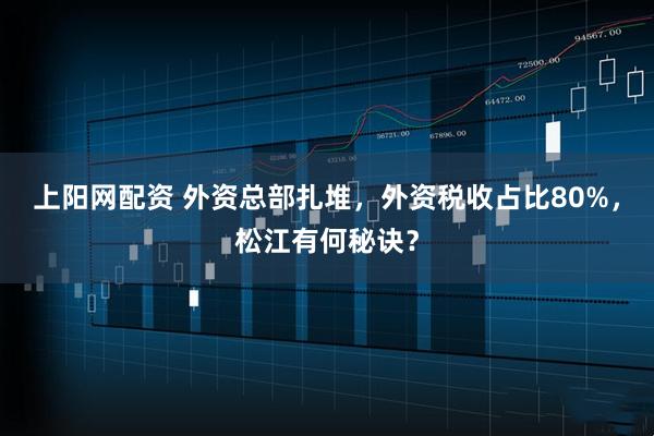 上阳网配资 外资总部扎堆，外资税收占比80%，松江有何秘诀？